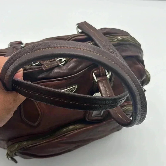 PRADA Vintage Buffalo Wash Bag, with Nappa Leather Interior - Picture 11 of 16